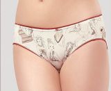 2015 BSCI Oeko-Tex Women's Underwear Panty 120904 with Print\